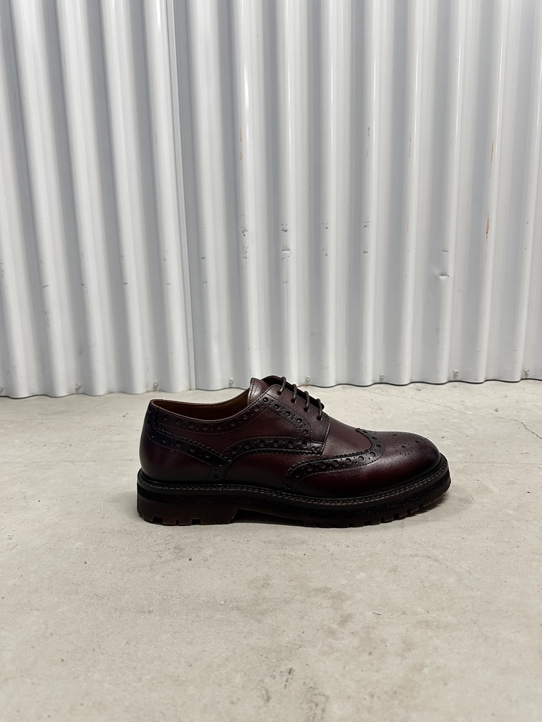 Prescott Classic Men’s Wingtip Brogue Derby In Brown